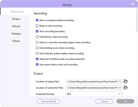 Leawo Free Screen Recorder