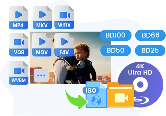 様々な形式の動画を4K Blu-rayに書き込み