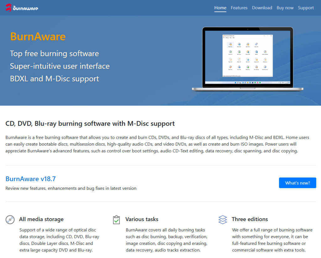burnaware公式サイト