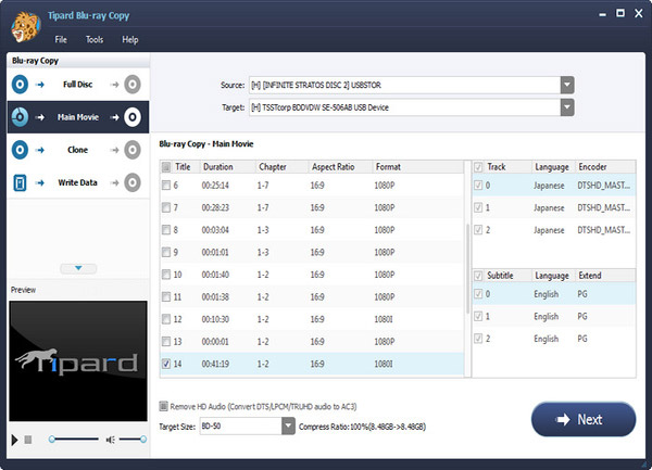 Tipard Blu-ray Copy