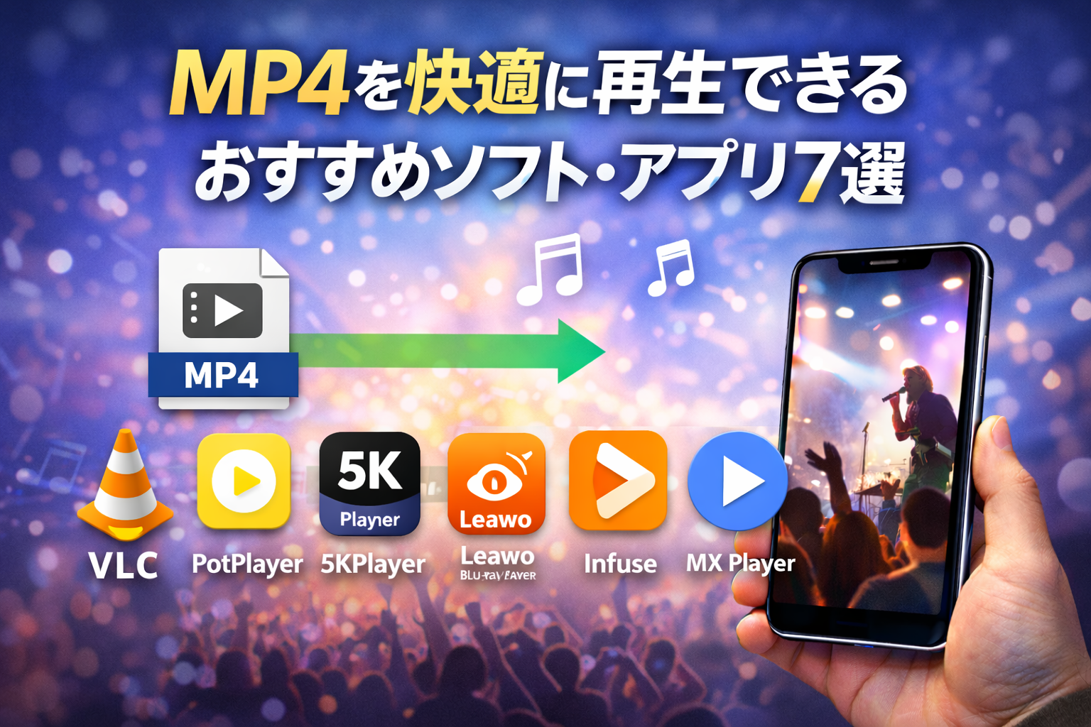 MP4を快適に再生できるおすすめソフト・アプリ7選