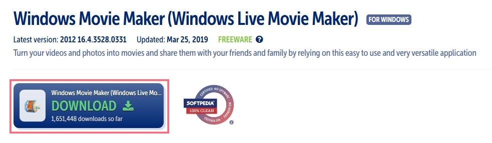 windows-ムービーメーカー-ダウンロード-softpedia-1