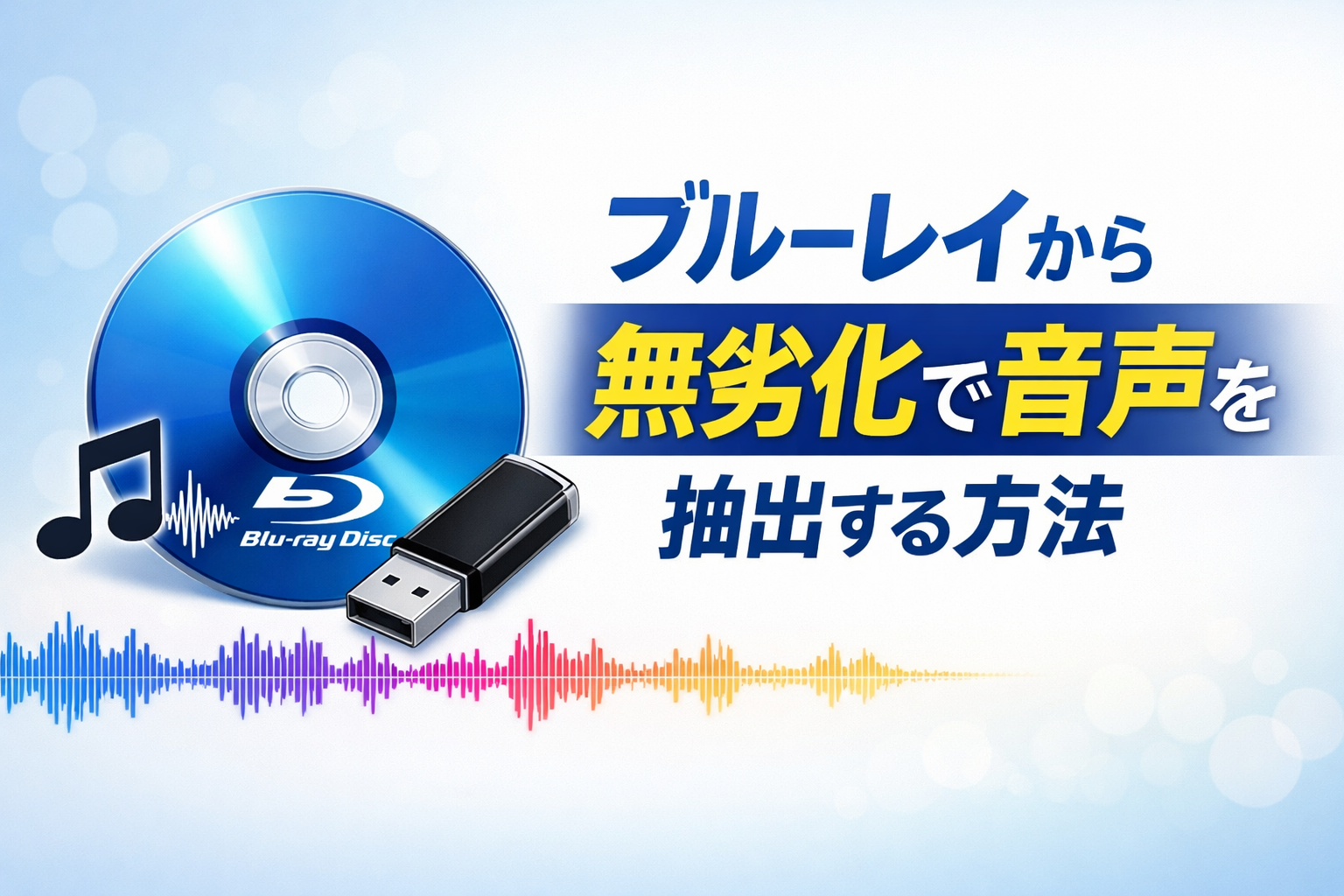 ブルーレイから無劣化で音声を抽出する方法